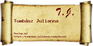 Tumbász Julianna névjegykártya