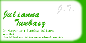 julianna tumbasz business card