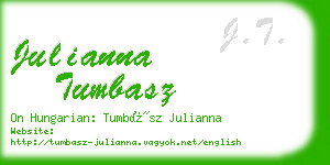 julianna tumbasz business card